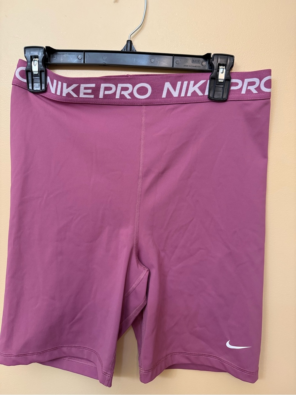 Nike Pro Mauve Compression Bike Shorts